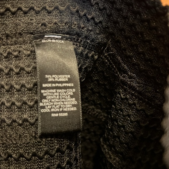 Express Women SP Black Texture Flounce Skirt - Picture 5 of 7